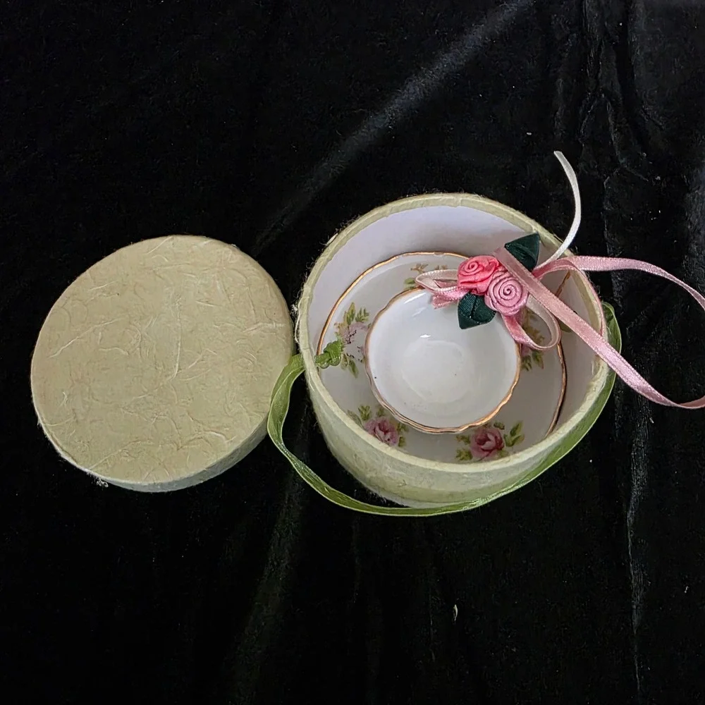 Lot of Vintage Victorian Style Christmas‎ Ornaments: Kewpie, Teacup, Angel, Etc